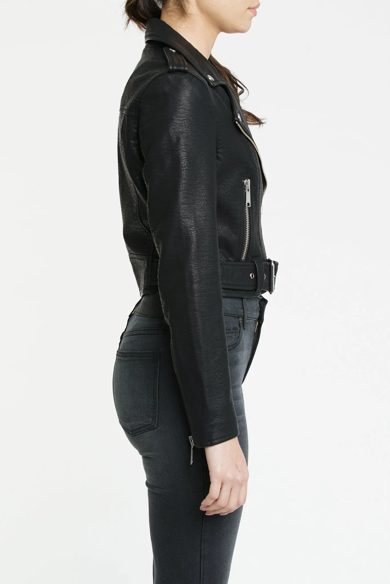 Pistola - Tracy Moto Cropped Jacket Raven