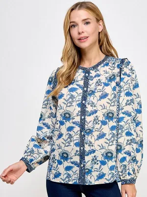 Print Mix Blouse