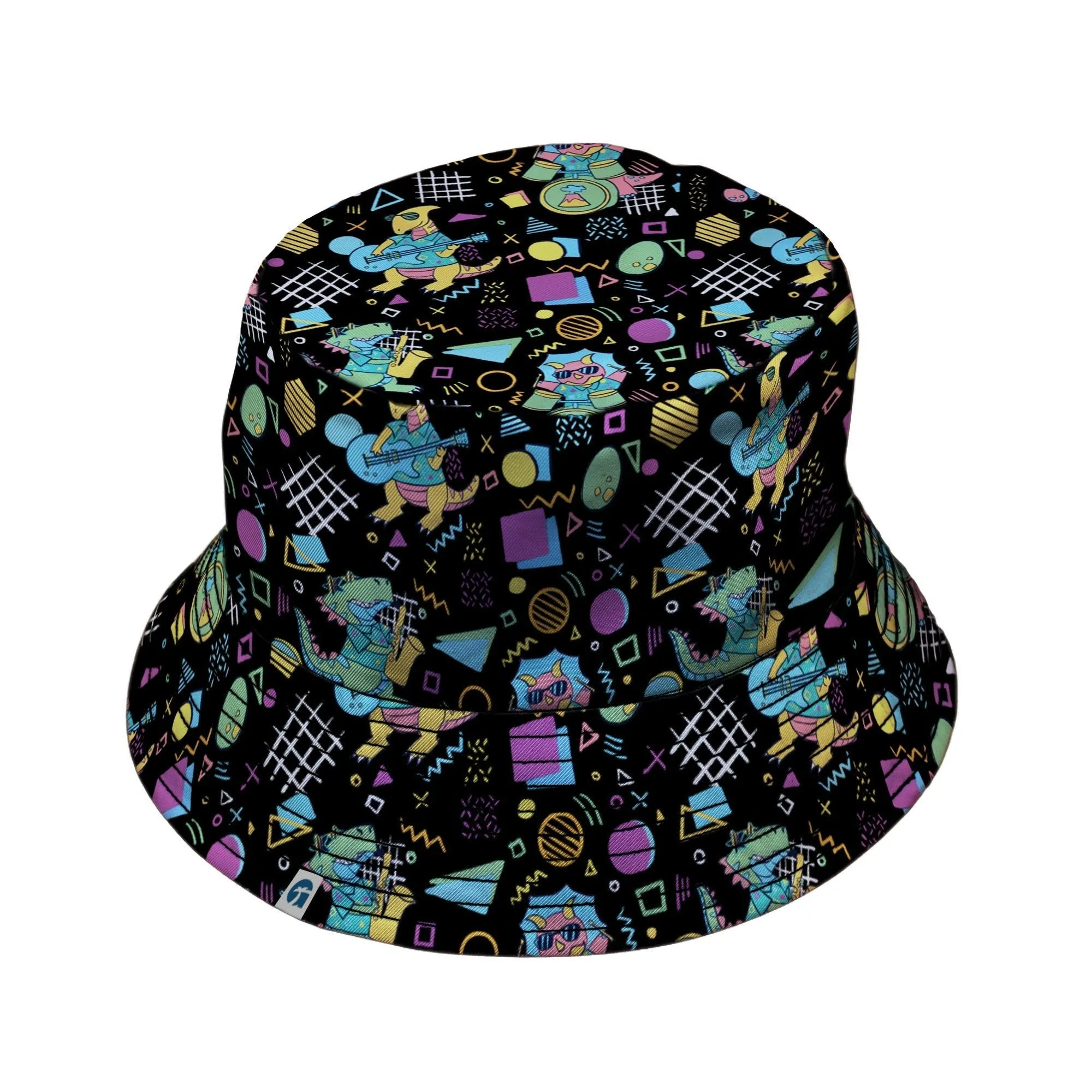 Rocking Dinosaurs Night Bucket Hat