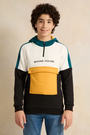 Senior Boys Assorted Hooded Colour Block Sweatshirt