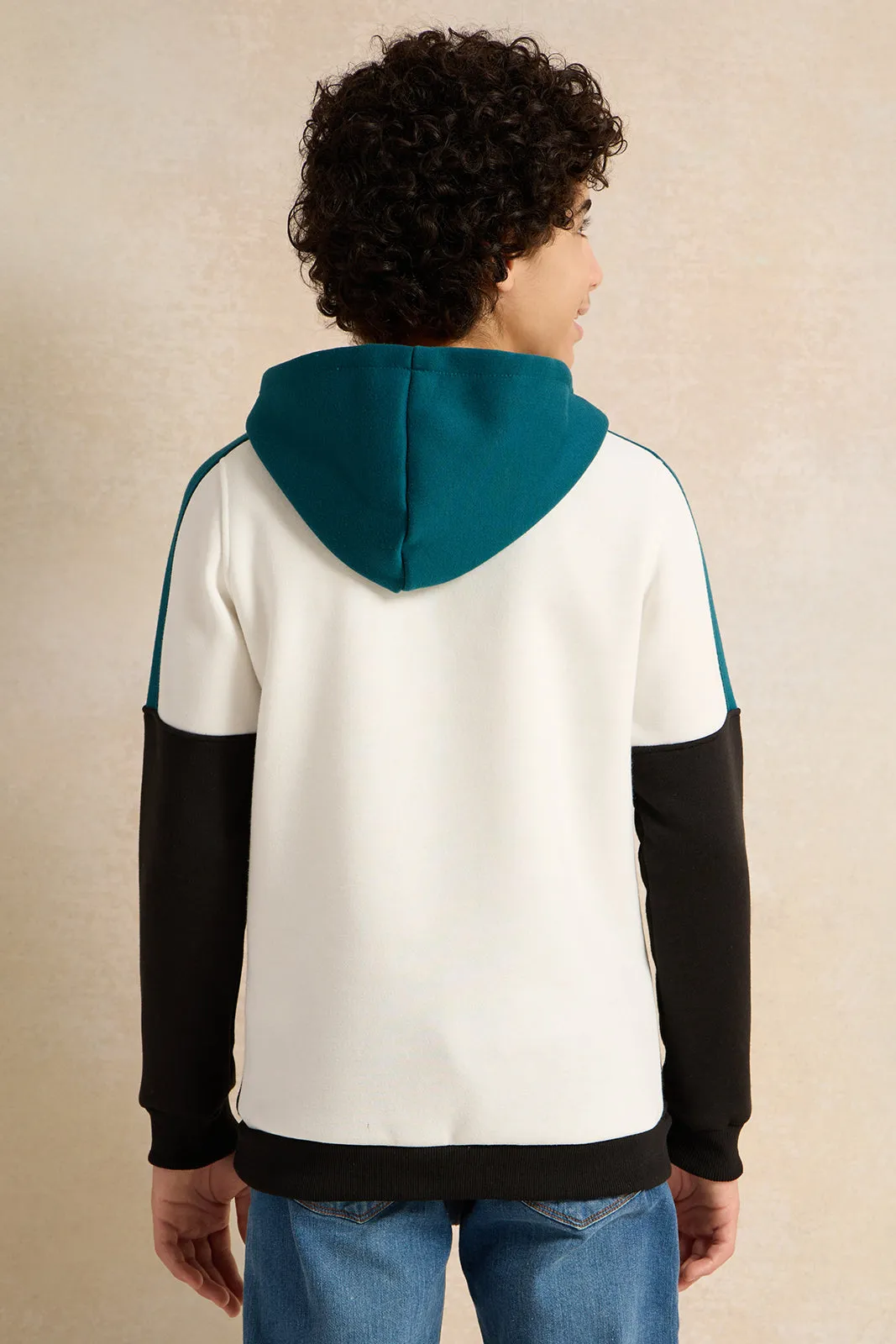 Senior Boys Assorted Hooded Colour Block Sweatshirt