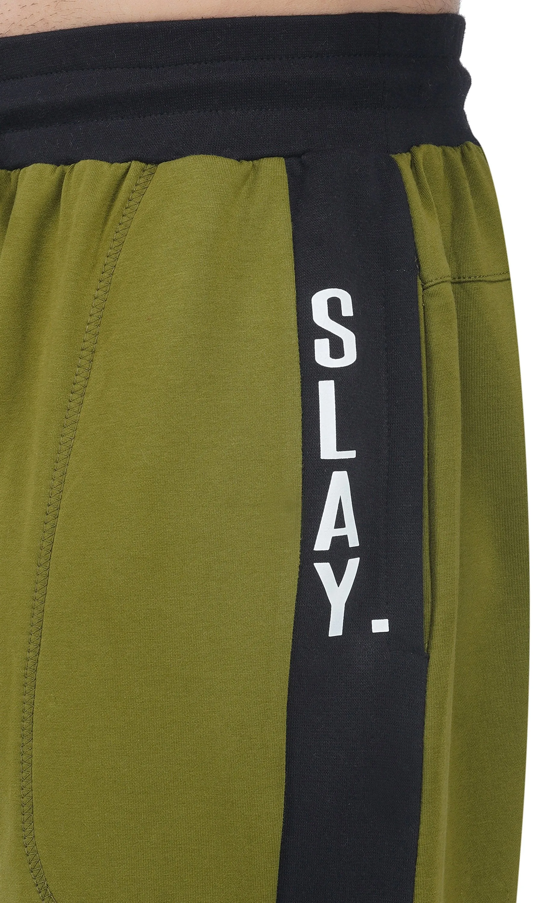 SLAY. Men's Olive Green Joggers