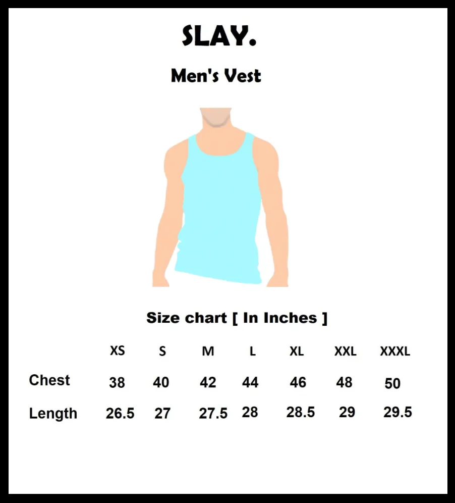 SLAY. Men's Printed Sleeveless Dropcut T-shirt