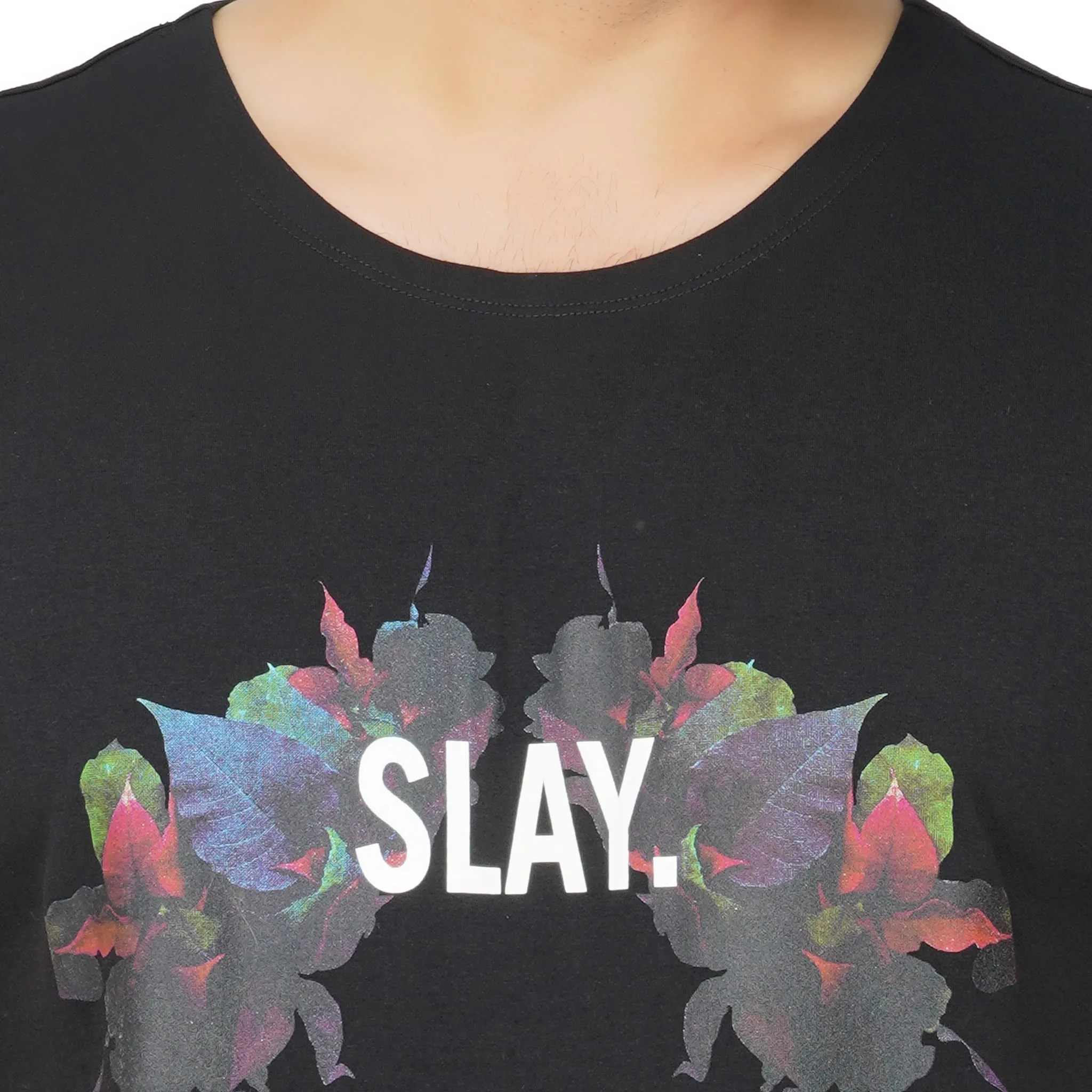 SLAY. Men's Printed Sleeveless Dropcut T-shirt