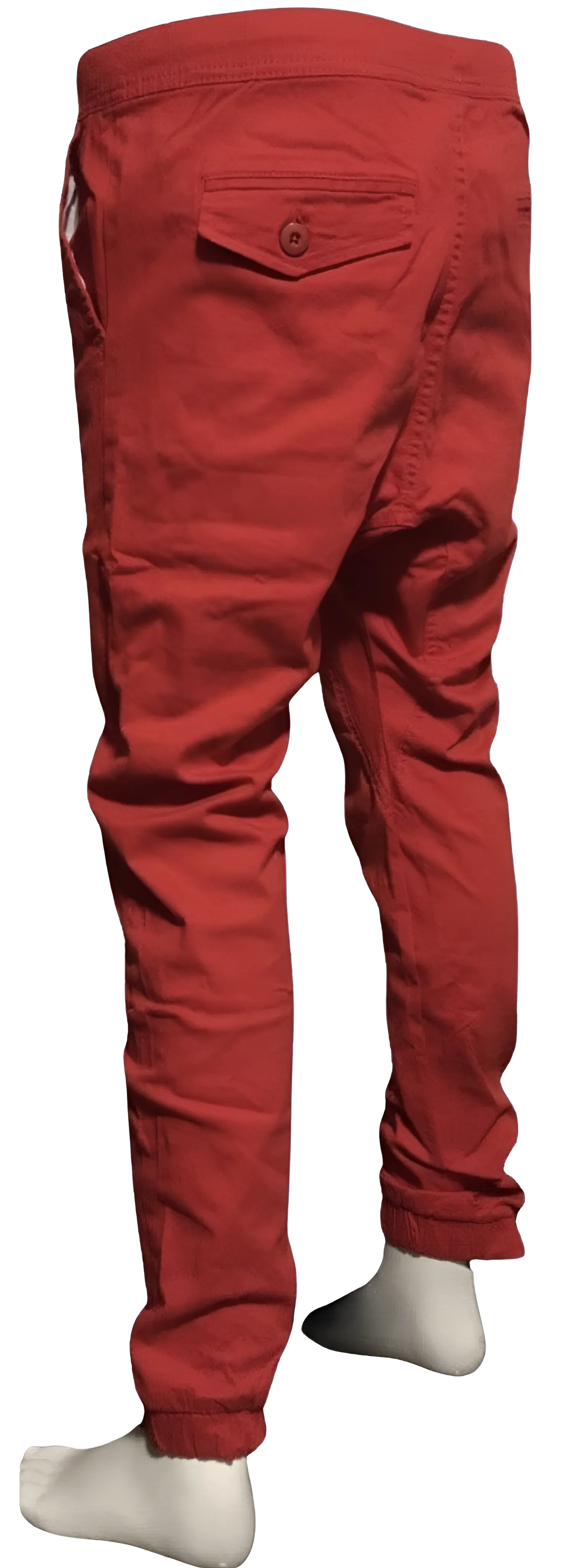 ^SOUTHPOLE^ (RED) COTTON JOGGER PANTS (SLIM FIT)