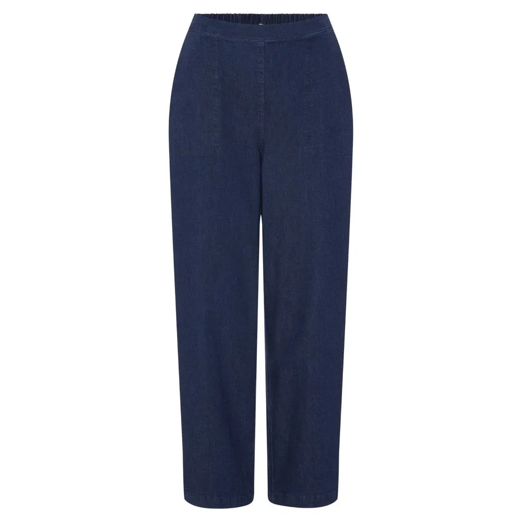 Stretch Denim Straight Trouser