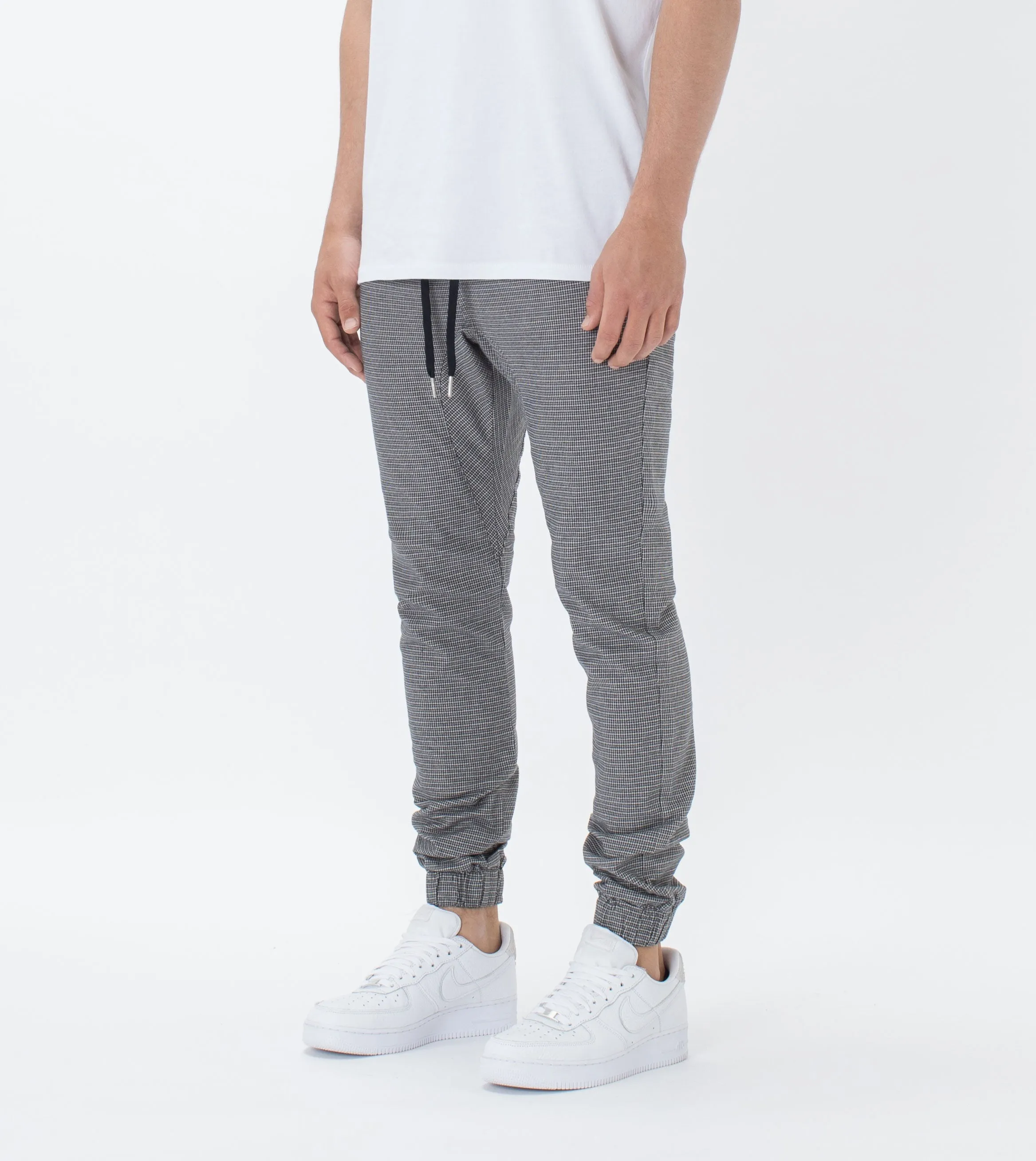 Sureshot Herringbone Jogger Grey Marle