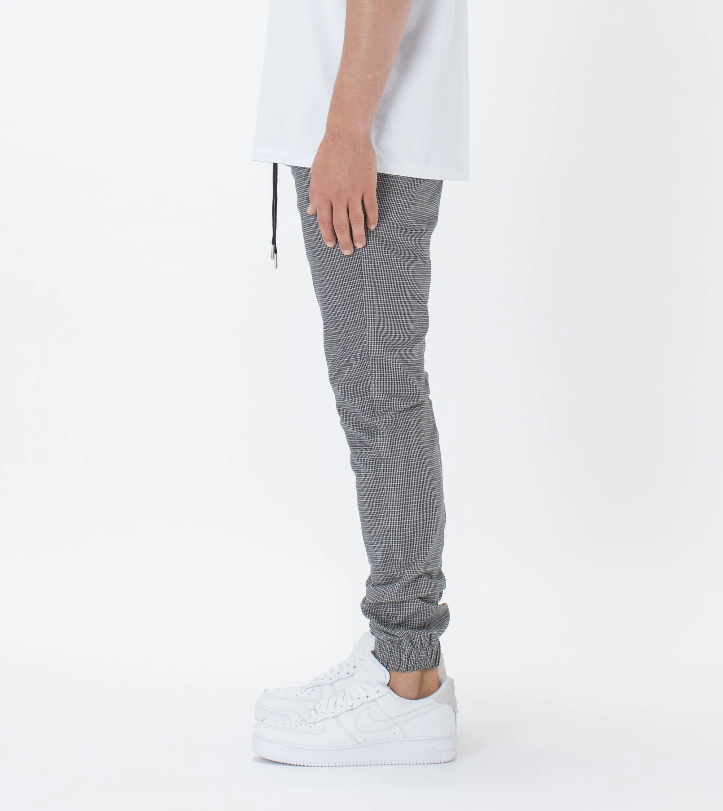 Sureshot Herringbone Jogger Grey Marle