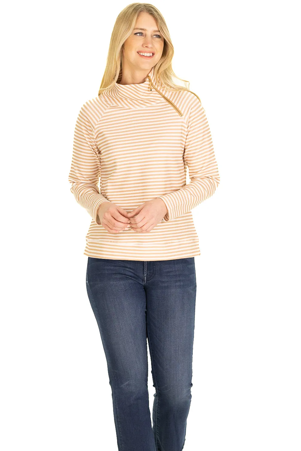 The Bowen Sweatshirt in Safari Stripe