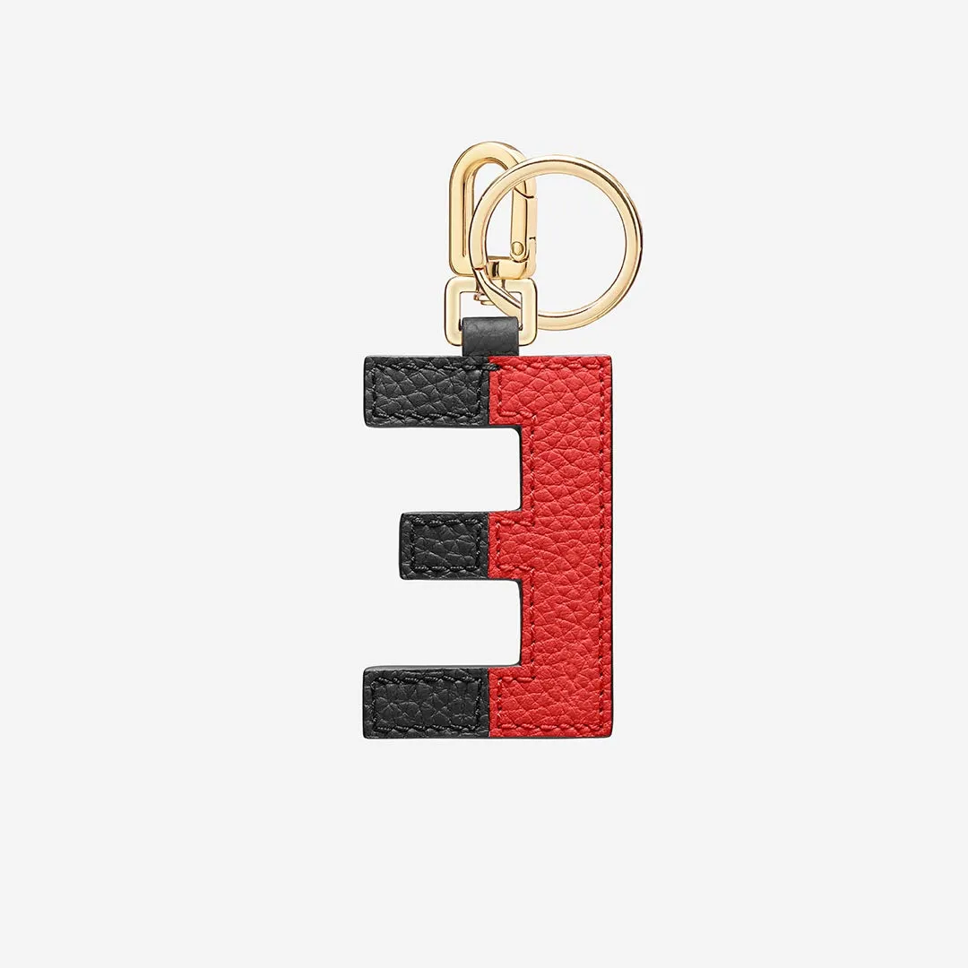 The SABRÉMOJI™ Alphabet Charm E - Rouge Noir