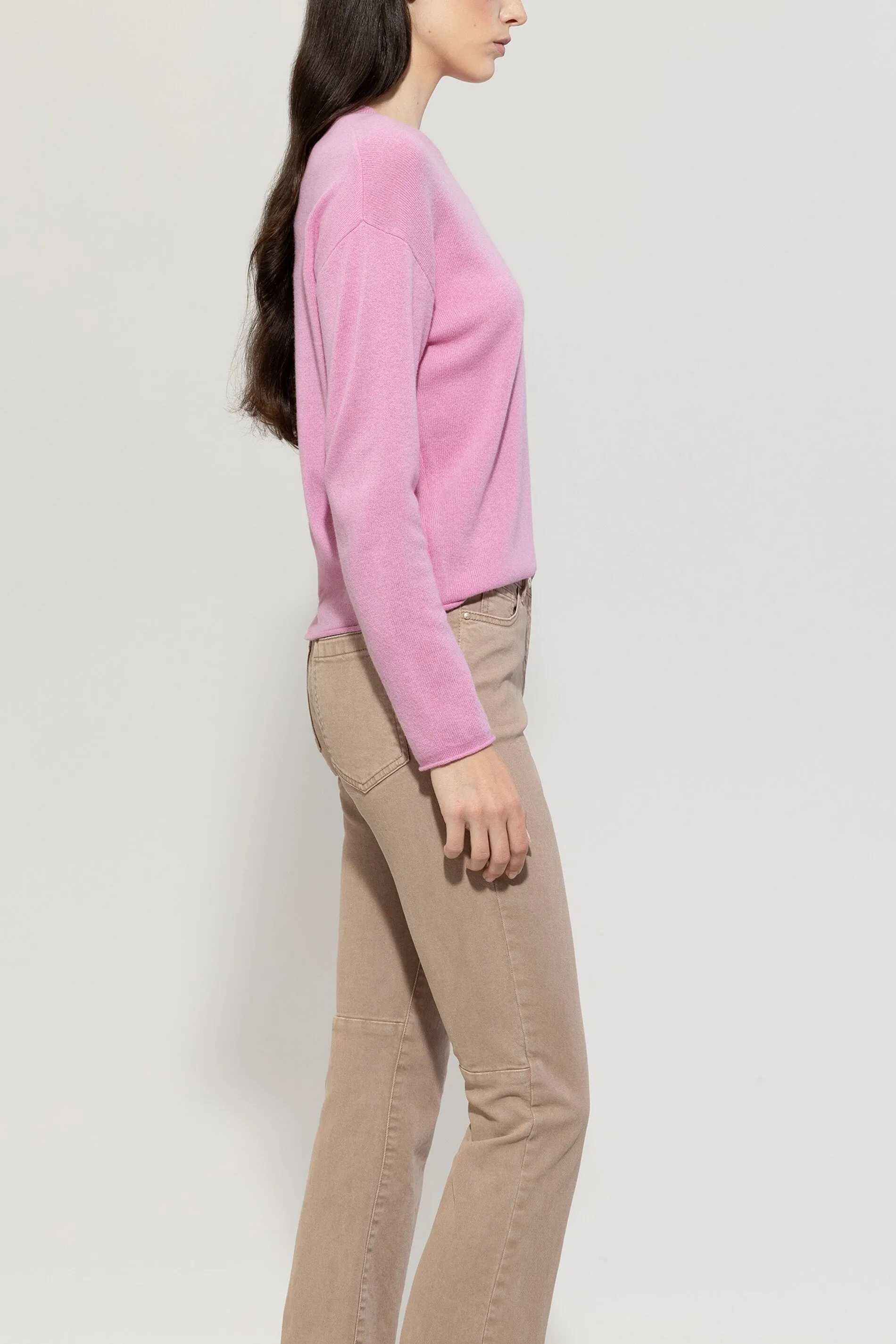 Timeless Chic Candy Pink Cashmere Sweater <span>118606<span>