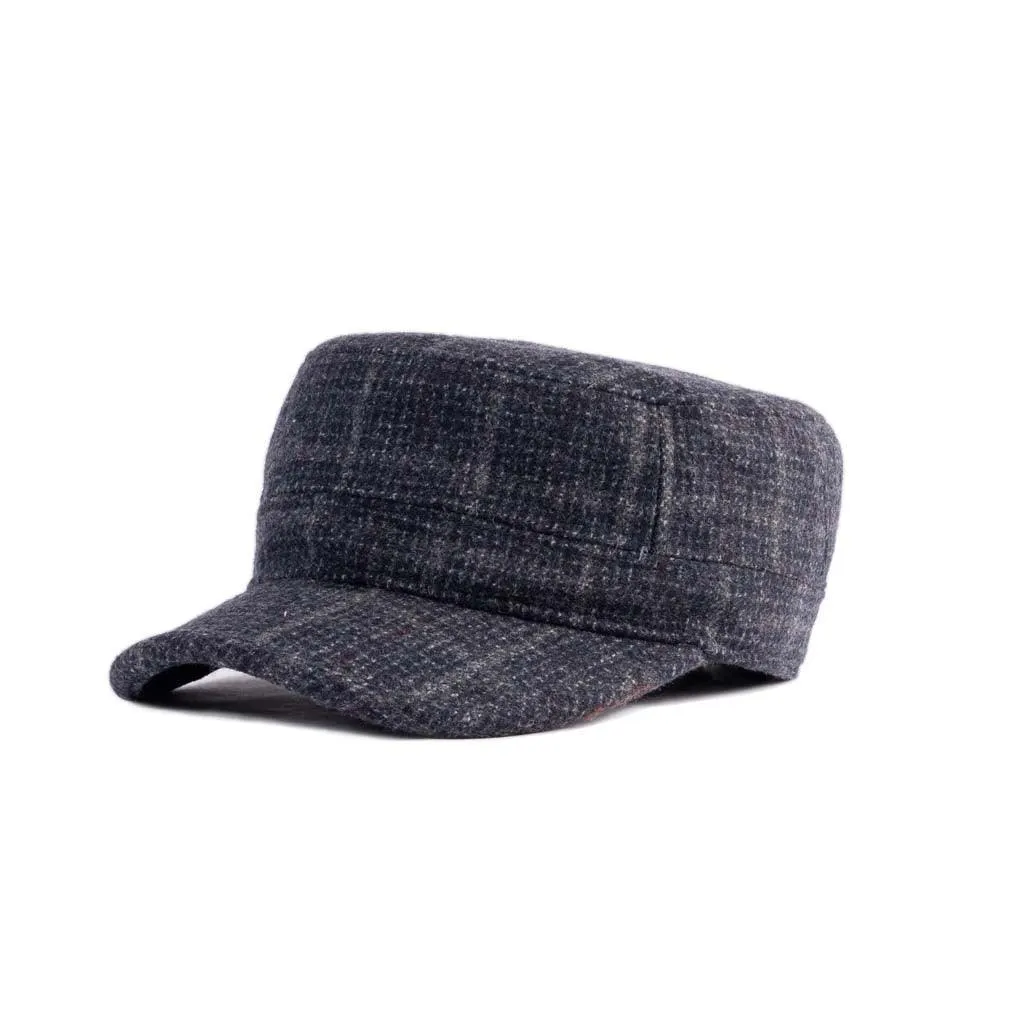 Tweed Military Cap