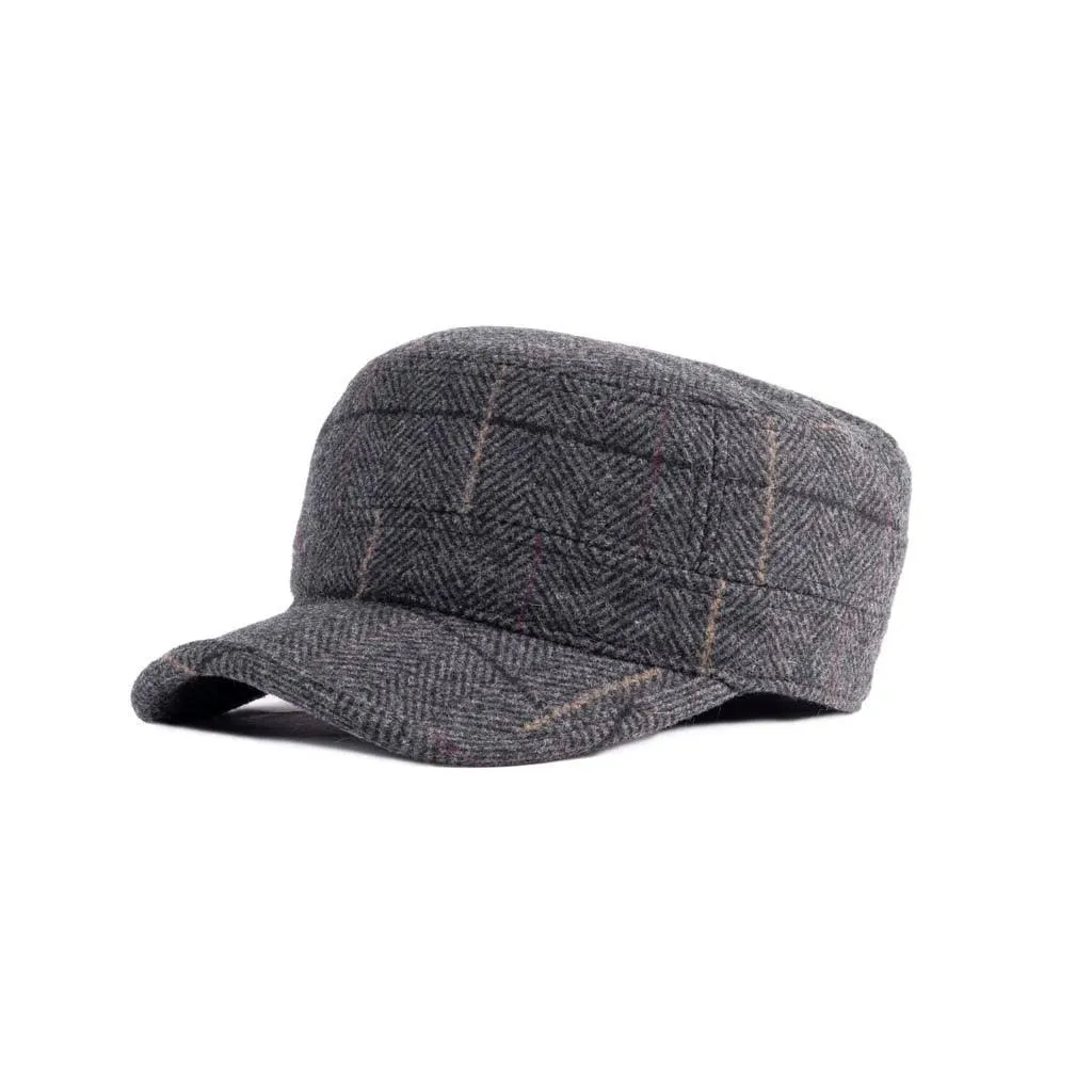 Tweed Military Cap