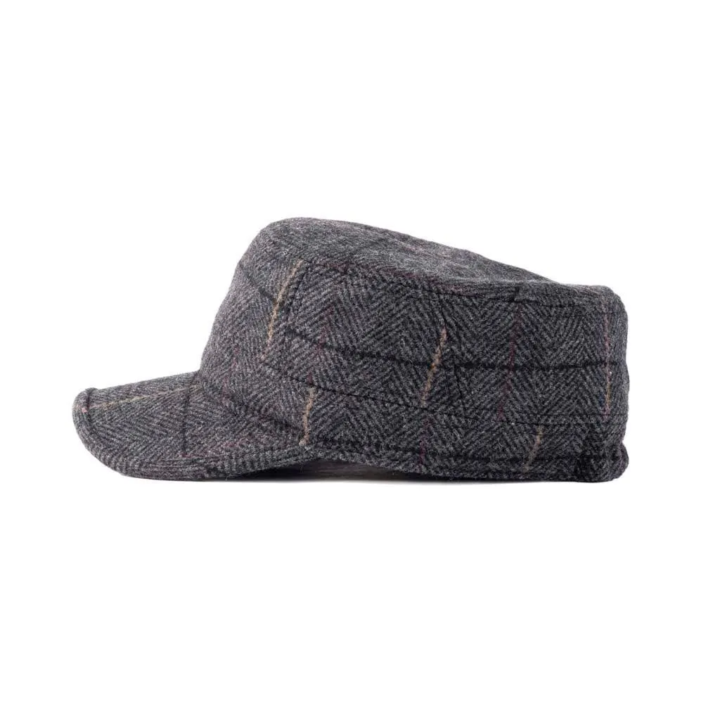 Tweed Military Cap