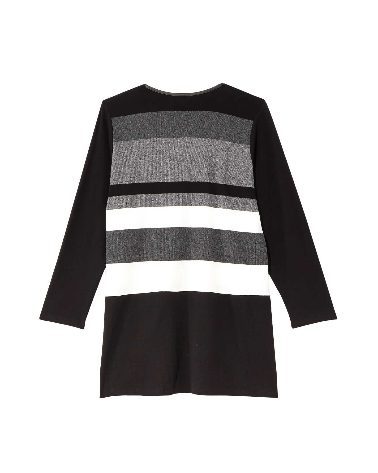 Val Colorblock Duster Cardigan | Black / Charcoal Grey