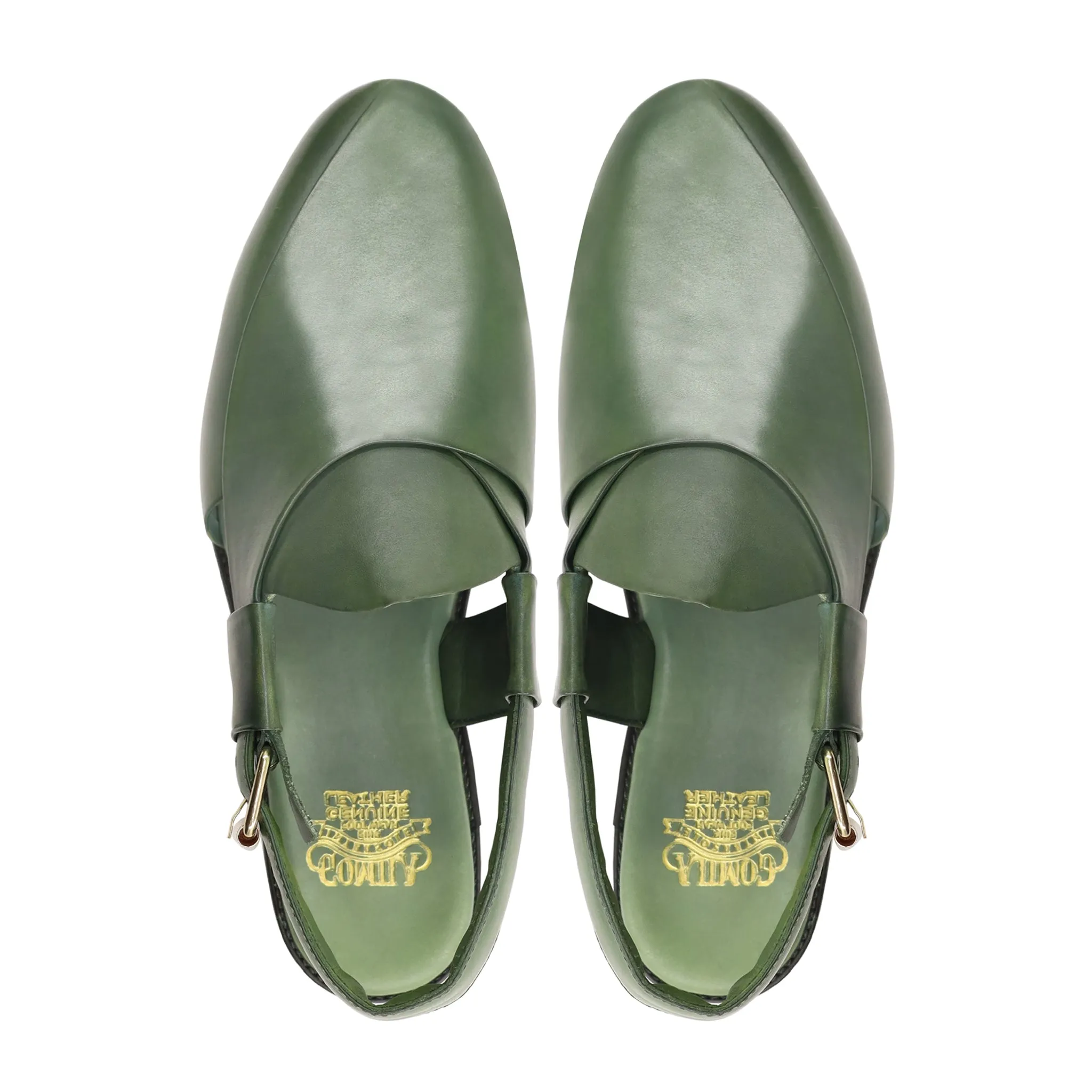 Willis - Men's Green Calf Leather Sandal