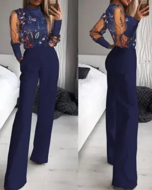 Women's Summer Embroidered Jumpsuit